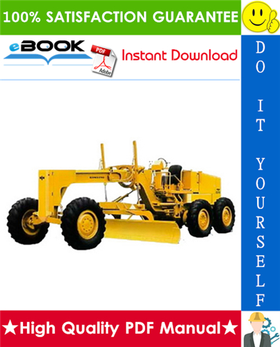 Thumbnail ☆☆ Best ☆☆ Komatsu GD511A-1, GD521A-1, GD523A-1 Motor Grader Operation & Maintenance Manual (Serial Number: 10031 and up, 10044 and up, 30019 and up)
