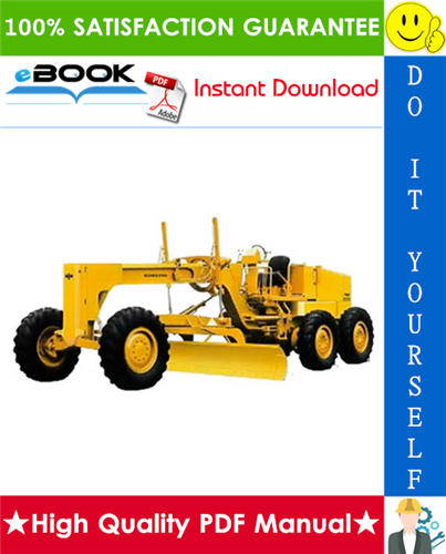 Thumbnail ☆☆ Best ☆☆ Komatsu GD511A-1, GD521A-1, GD523A-1 Motor Grader Operation & Maintenance Manual (Serial Number: 10243 and up, 10075 and up, 30099 and up)