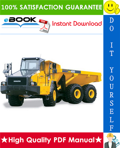 Thumbnail ☆☆ Best ☆☆ Komatsu HM400-2 Articulated Dump Truck Operation & Maintenance Manual (Serial Number: 2633 and up)