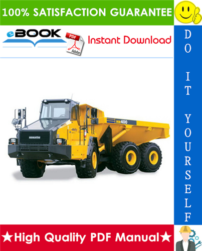 Thumbnail ☆☆ Best ☆☆ Komatsu HM400-2 Articulated Dump Truck Operation & Maintenance Manual (Serial Number: 2638 and up)