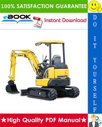 Thumbnail ☆☆ Best ☆☆ Komatsu PC27MR-3, PC35MR-3 Hydraulic Excavator Operation & Maintenance Manual (Serial Number: 21001 and up, 18001 and up)