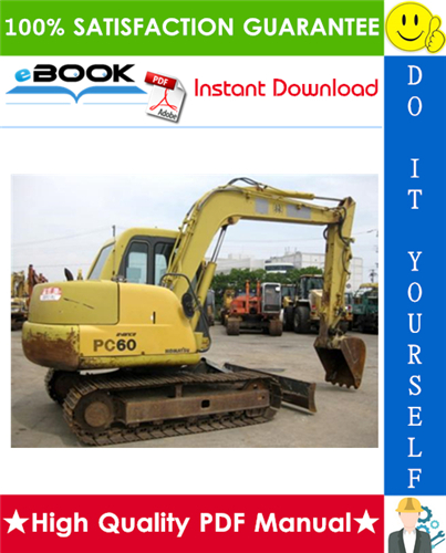 Thumbnail ☆☆ Best ☆☆ Komatsu PC60-6, PC60L-6, PC90-1 Hydraulic Excavator Service Repair Manual