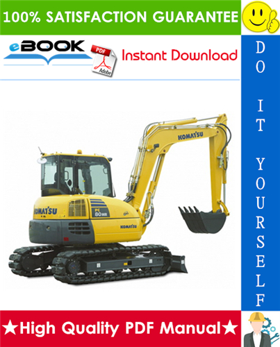 Thumbnail ☆☆ Best ☆☆ Komatsu PC80MR-3 Hydraulic Excavator Operation & Maintenance Manual (Serial Number: F00003 and up)