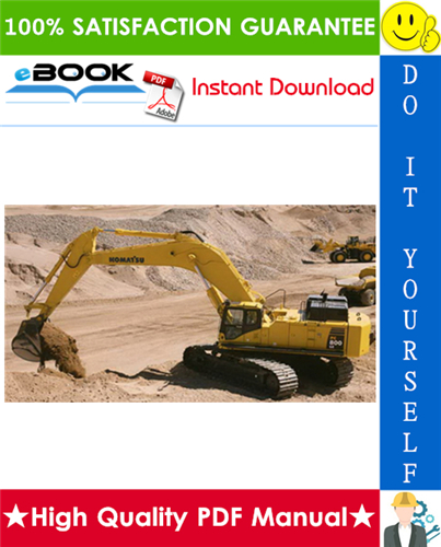Thumbnail ☆☆ Best ☆☆ Komatsu PC800-8E0, PC800LC-8E0, PC800SE-8E0, PC850-8E0, PC850SE-8E0 Hydraulic Excavator Operation & Maintenance Manual (Serial Number: 65001 and up)
