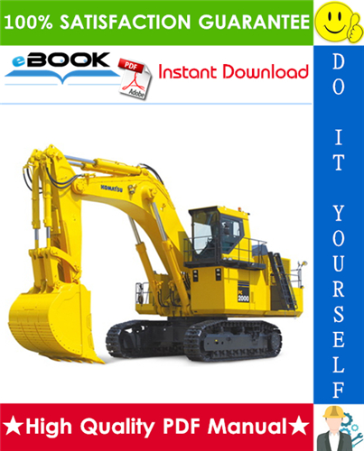 Thumbnail ☆☆ Best ☆☆ Komatsu PC2000-8 Hydraulic Excavator Operation & Maintenance Manual (Serial Number: 20186 and up)