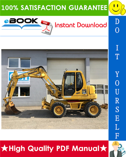 Thumbnail ☆☆ Best ☆☆ Komatsu PW95R-2 Hydraulic Excavator Service Repair Manual (Serial Number: 21D0210001 and up, 21D0220001 and up)
