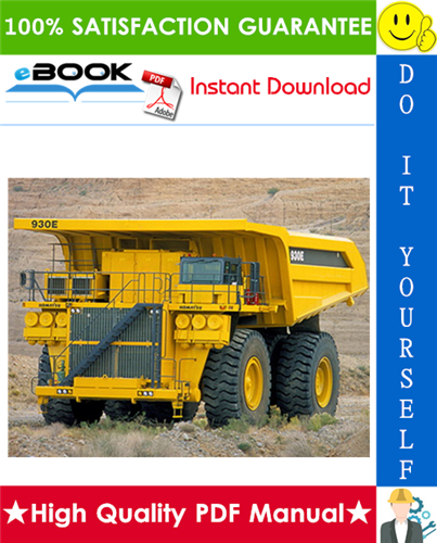 Thumbnail ☆☆ Best ☆☆ Komatsu 930E-3 Dump Truck Service Repair Manual + Operation & Maintenance Manual + Field Assembly Manual 