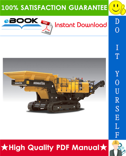Thumbnail ☆☆ Best ☆☆ Komatsu BR380JG-1E0 Mobile Crusher Service Repair Manual + Operation & Maintenance Manual (Serial Number: 2001 and up)