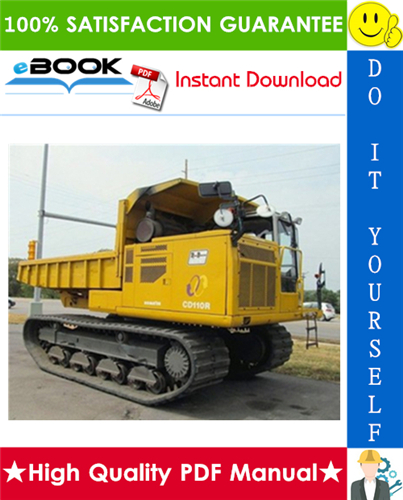 Thumbnail ☆☆ Best ☆☆ Komatsu CD110R-1 Crawler Carrier Service Repair Manual + Operation & Maintenance Manual (Serial Number: 1317 and up)