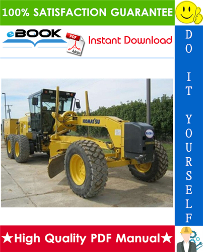 Thumbnail ☆☆ Best ☆☆ Komatsu GD655-3E0, GD675-3E0 Motor Grader Service Repair Manual + Operation & Maintenance Manual