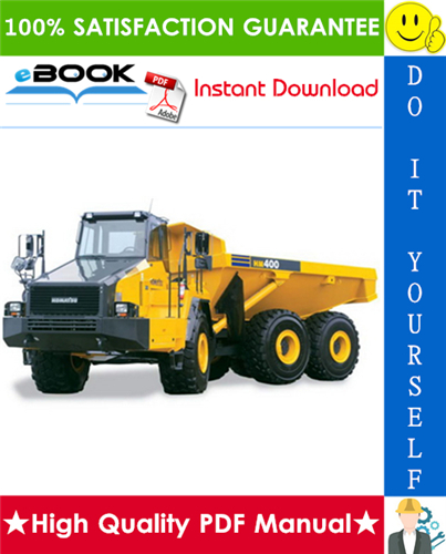 Thumbnail ☆☆ Best ☆☆ Komatsu HM400-1 Articulated Dump Truck Service Repair Manual + Field Assembly Manual + Operation & Maintenance Manual (Serial Number: 1001 and up)