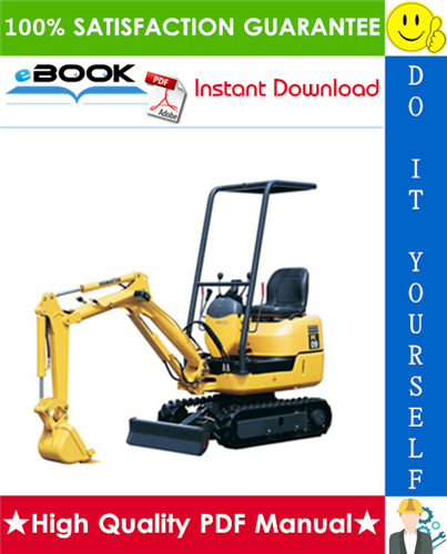 Thumbnail ☆☆ Best ☆☆ Komatsu PC09-1 Hydraulic Excavator Service Repair Manual + Operation & Maintenance Manual (Serial Number: 10001 and up)