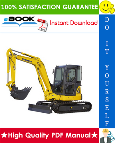 Thumbnail ☆☆ Best ☆☆ Komatsu PC45MR-3, PC55MR-3 Hydraulic Excavator Service Repair Manual + Operation & Maintenance Manual