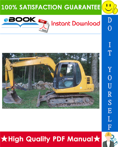 Thumbnail ☆☆ Best ☆☆ Komatsu PC60-7, PC60-7B Hydraulic Excavator Service Repair Manual + Operation & Maintenance Manual
