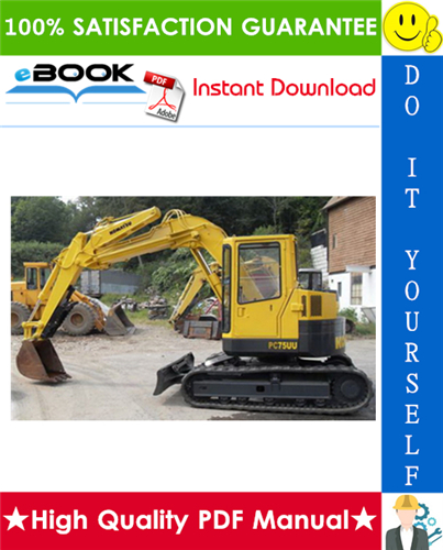 Thumbnail ☆☆ Best ☆☆ Komatsu PC75UU-3 Hydraulic Excavator Service Repair Manual + Operation & Maintenance Manual (Serial Number: 15001 and up)
