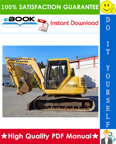 Thumbnail ☆☆ Best ☆☆ Komatsu PC95-1 Hydraulic Excavator Service Repair Manual + Operation & Maintenance Manual (Serial Number: 5000007 and up)