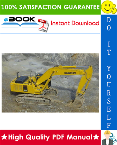 Thumbnail ☆☆ Best ☆☆ Komatsu PC600-8, PC600LC-8 Hydraulic Excavator Service Repair Manual + Operation & Maintenance Manual (Serial Number: 30001 and up)