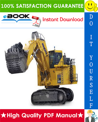 Thumbnail ☆☆ Best ☆☆ Komatsu PC3000-1 Hydraulic Mining Shovel Service Repair Manual + Operation & Maintenance Manual