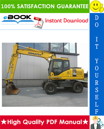 Thumbnail ☆☆ Best ☆☆ Komatsu PW160-7H Wheeled Excavator Service Repair Manual + Operation & Maintenance Manual (Serial Number: H50051 and up)