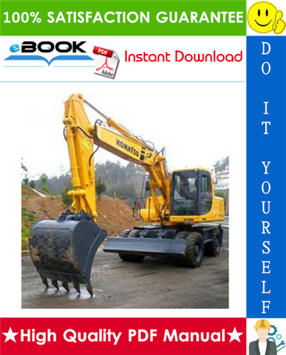 Thumbnail ☆☆ Best ☆☆ Komatsu PW170ES-6K Wheeled Excavator Service Repair Manual + Operation & Maintenance Manual