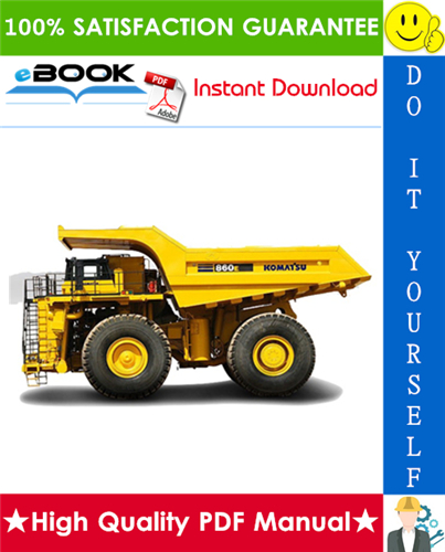 Thumbnail ☆☆ Best ☆☆ Komatsu 860E-1K Dump Truck Service Repair Manual + Field Assembly Manual + Operation & Maintenance Manual (Serial Numbers: A30031 & Up)