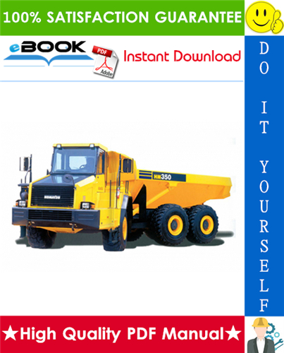 Thumbnail ☆☆ Best ☆☆ Komatsu HM350-2 Articulated Dump Truck Service Repair Manual + Operation & Maintenance Manual (Serial Number: A11001 and up)