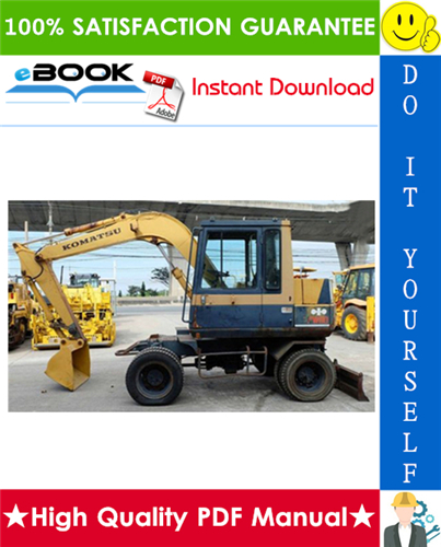 Thumbnail ☆☆ Best ☆☆ Komatsu PW60-3 Hydraulic Excavator Service Repair Manual + Operation & Maintenance Manual (Serial Number: 2001 and up)
