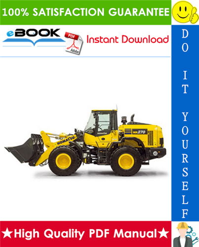 Thumbnail ☆☆ Best ☆☆ Komatsu WA270-7 Wheel Loader Service Repair Manual + Operation & Maintenance Manual (Serial Number: 80001 and up) Thumbnail ☆☆ Best ☆☆ Komatsu WA270-7 Wheel Loader Service Repair Manual + Operation & Maintenance Manual (Serial Number: 80001 and up)