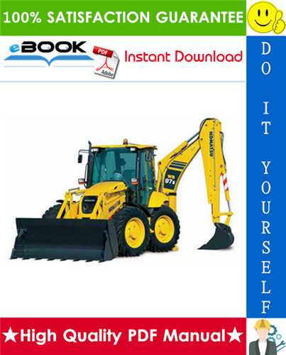 Thumbnail ☆☆ Best ☆☆ Komatsu WB97S-5 Backhoe-Loader Service Repair Manual + Operation & Maintenance Manual (Serial Number: F00003 and up)