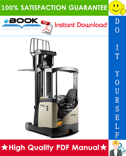 Thumbnail ☆☆ Best ☆☆ Crown ESR 5000 Series (Cold Store Cabin) Narrow Aisle Reach Trucks Maintenance & Parts Manual