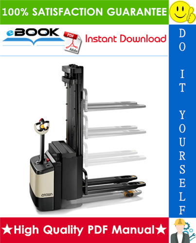 Thumbnail ☆☆ Best ☆☆ Crown WI 2300 Series Pedestrian Initial-Lift Stacker Service Repair Manual