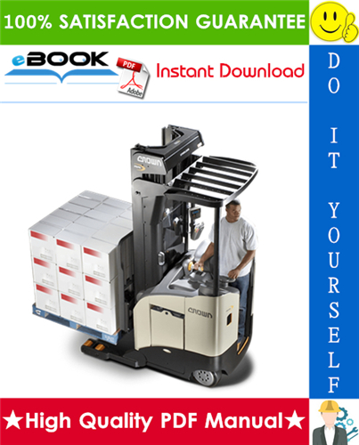 Thumbnail ☆☆ Best ☆☆ Crown RR 5200S DC Electric Reach Truck Service Repair Manual & Parts Manual