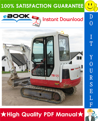 Thumbnail ☆☆ Best ☆☆ Takeuchi TB125, TB135, TB145 Compact Excavator Operation & Maintenance Manual
