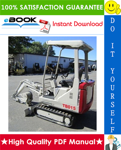 Thumbnail ☆☆ Best ☆☆ Takeuchi TB015 Compact Excavator Parts Manual