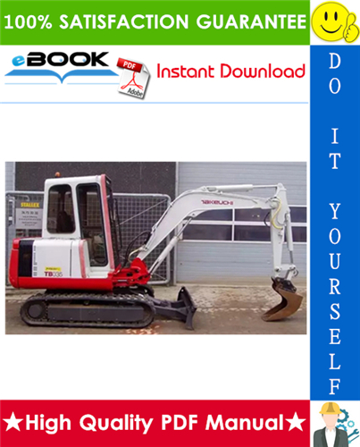 Thumbnail ☆☆ Best ☆☆ Takeuchi TB035 Compact Excavator Parts Manual