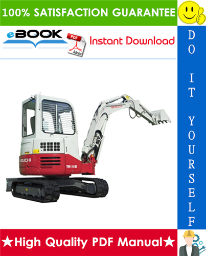 Thumbnail ☆☆ Best ☆☆ Takeuchi TB138FR Compact Excavator Parts Manual (S/N:13820001-)
