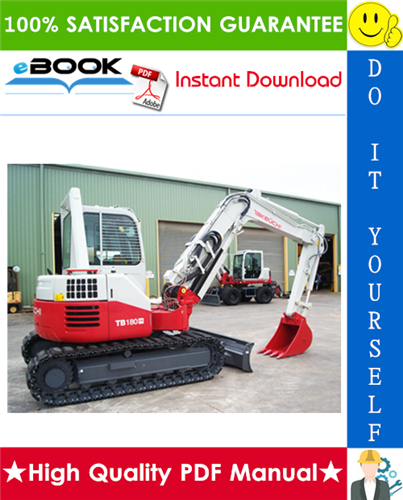 Thumbnail ☆☆ Best ☆☆ Takeuchi TB180FR Compact Excavator Parts Manual (Serial No. 17830004-)