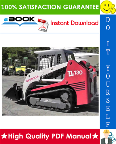 Thumbnail ☆☆ Best ☆☆ Takeuchi TL130 Crawler Loader Parts Manual (Serial No. 21300004-)