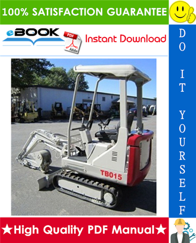 Thumbnail ☆☆ Best ☆☆ Takeuchi TB015 Compact Excavator Service Repair Manual