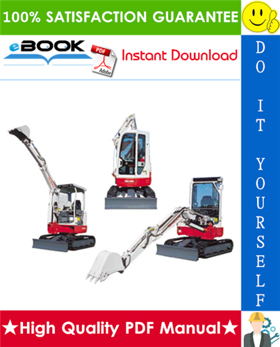 Thumbnail ☆☆ Best ☆☆ Takeuchi TB28FR Compact Excavator Service Repair Manual