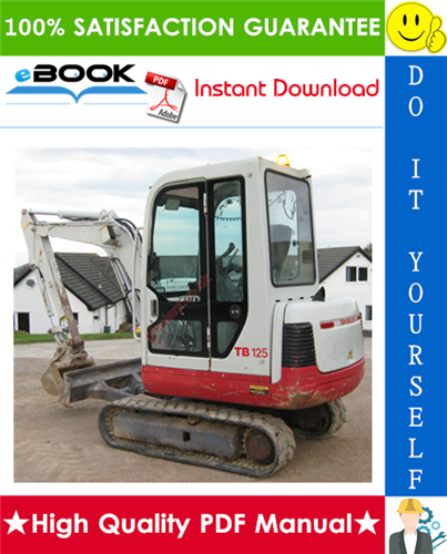 Thumbnail ☆☆ Best ☆☆ Takeuchi TB125, TB135, TB145 Compact Excavator Service Repair Manual