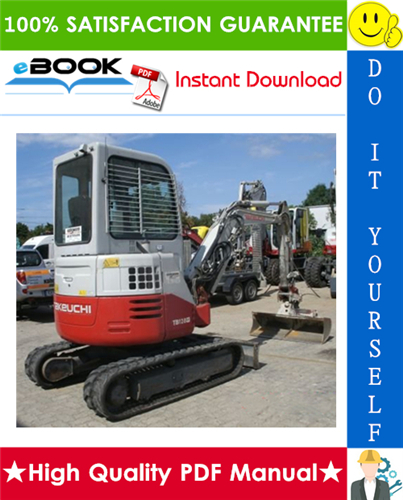 Thumbnail ☆☆ Best ☆☆ Takeuchi TB128FR Mini Excavator Service Repair Manual