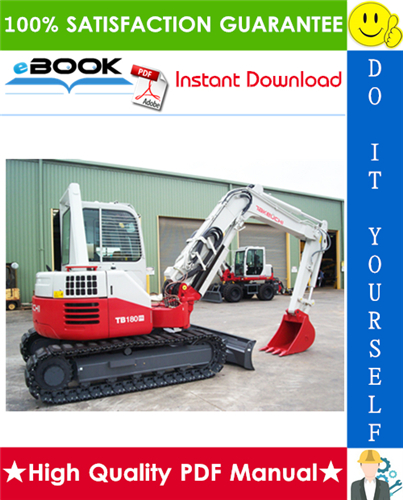 Thumbnail ☆☆ Best ☆☆ Takeuchi TB180FR Hydraulic Excavator Service Repair Manual