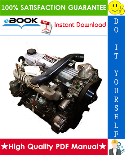Thumbnail ☆☆ Best ☆☆ Toyota Forklift Trucks 1DZ-II Model Engine Equipped Service Repair Manual