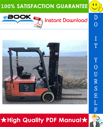 Thumbnail ☆☆ Best ☆☆ Toyota 5FBE10, 5FBE13, 5FBE15, 5FBE18, 5FBE20 Series Battery Forklift Trucks Service Repair Manual