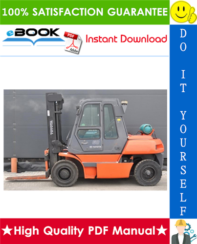 Thumbnail ☆☆ Best ☆☆ Toyota 5FG50, 5FG60, 5FD50, 5FD60, 5FD70, 5FD80, 5FDM60, 5FDM70 Forklift Trucks Service Repair Manual