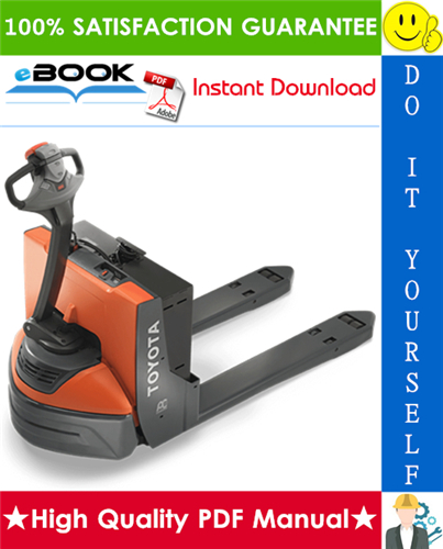 Thumbnail ☆☆ Best ☆☆ Toyota 6HBW20 4,000LB Powered Pallet Walkie Service Repair Manual (S/N: 17001 and up )