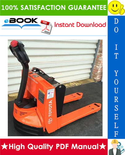 Thumbnail ☆☆ Best ☆☆ Toyota 6HBW23 4,500 lb. Powered Pallet Walkie Service Repair Manual