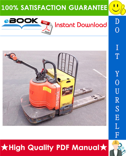 Thumbnail ☆☆ Best ☆☆ Toyota 6HBW30, 6HBE30, 6HBE40, 6HBC30, 6HBC40, 6TB50 Electric Pallet Truck Service and Parts Manual (Serial Number: 10011 and Up)