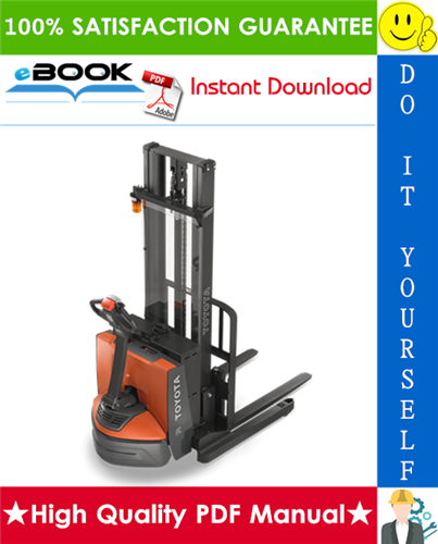 Thumbnail ☆☆ Best ☆☆ Toyota 7BWS10, 7BWS13 Electric Walkie Low-Lift Pallet Truck Service Repair Manual (Serial Number: 40500 and up)